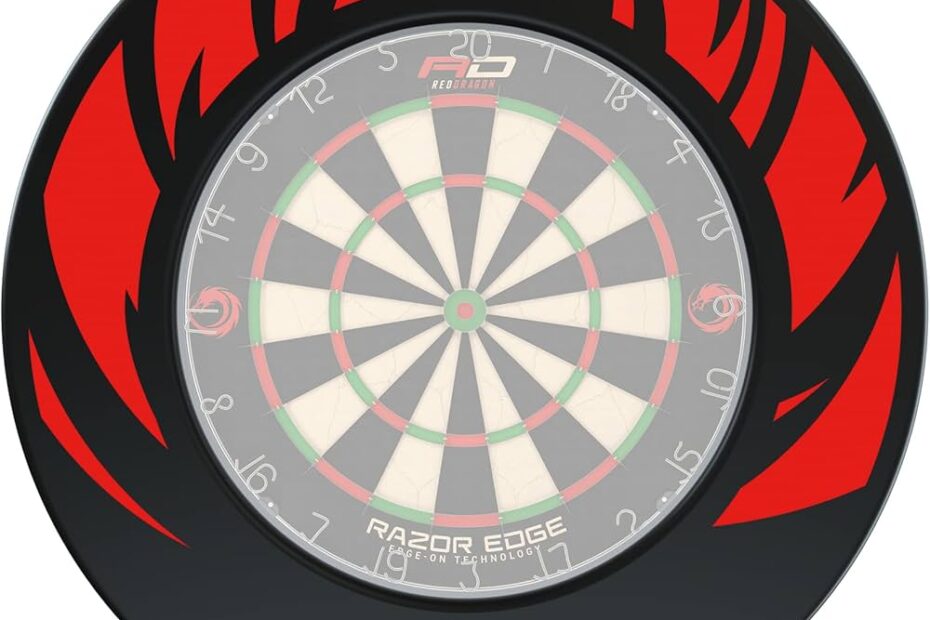 Red Dragon Printed Design Dartboard Surrounds